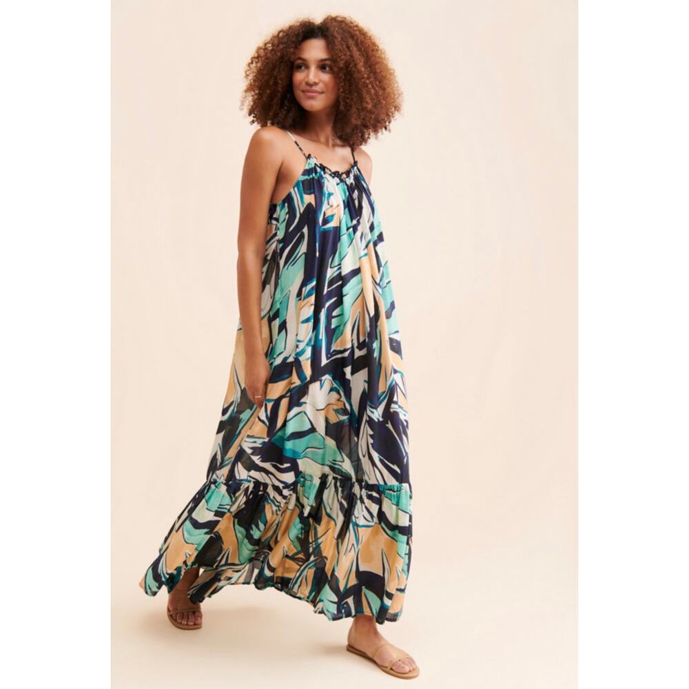 Anthropologie Malika Printed Dress | Size M